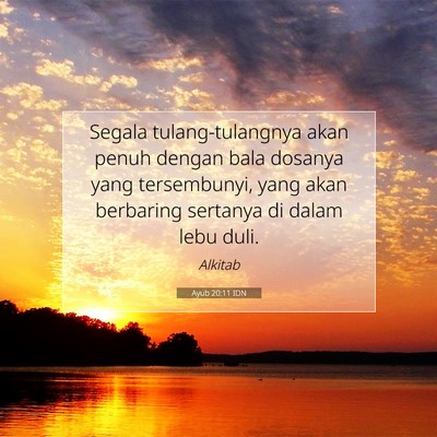 Ayub 20:11 IDN Gambar Ayat Alkitab