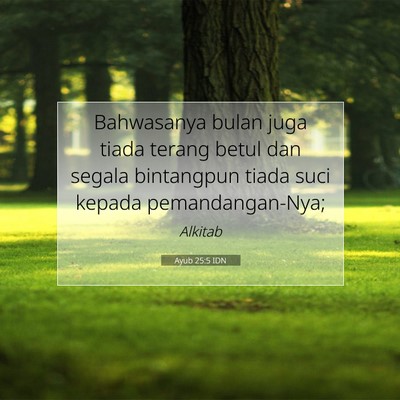 Ayub 25:5 IDN Gambar Ayat Alkitab