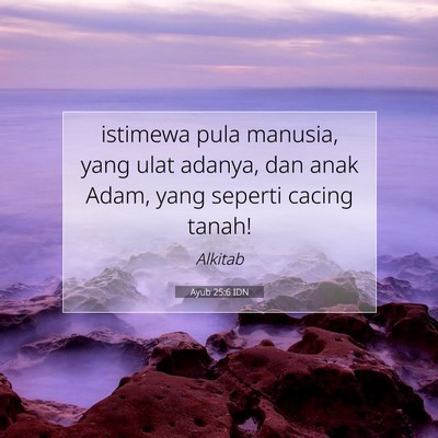 Ayub 25:6 IDN Gambar Ayat Alkitab