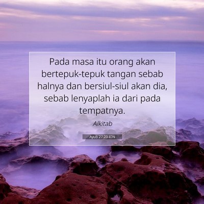 Ayub 27:23 IDN Gambar Ayat Alkitab