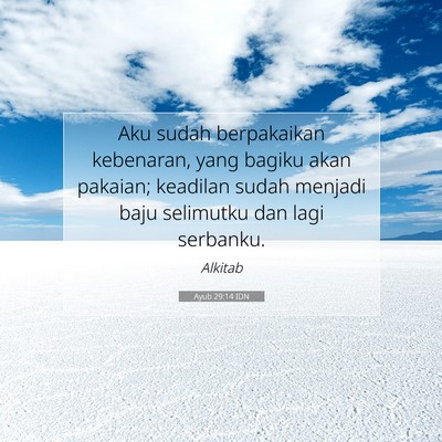 Ayub 29:14 IDN Gambar Ayat Alkitab