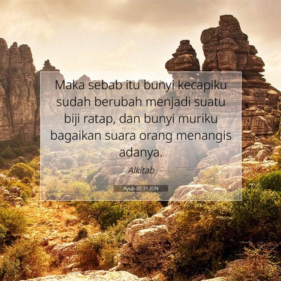 Ayub 30:31 IDN Gambar Ayat Alkitab