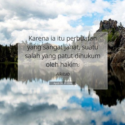 Ayub 31:11 IDN Gambar Ayat Alkitab