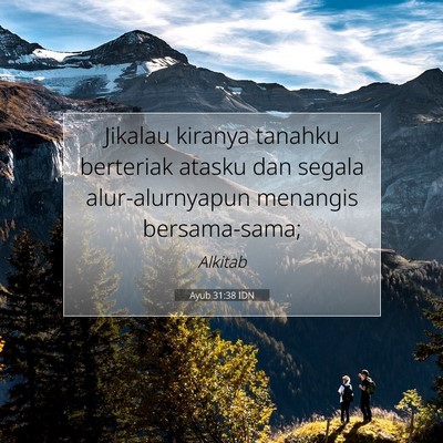 Ayub 31:38 Ayat Alkitab Dijelaskan