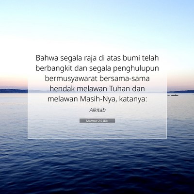 Mazmur 2:2 IDN Gambar Ayat Alkitab