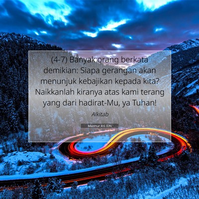 Mazmur 4:6 Ayat Alkitab Dijelaskan