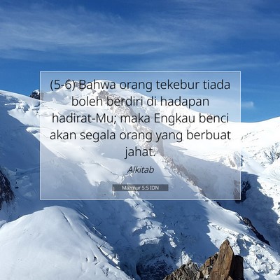 Mazmur 5:5 IDN Gambar Ayat Alkitab