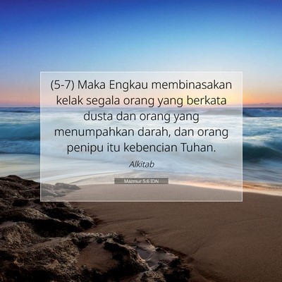 Mazmur 5:6 Ayat Alkitab Dijelaskan
