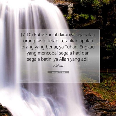 Mazmur 7:9 Ayat Alkitab Dijelaskan
