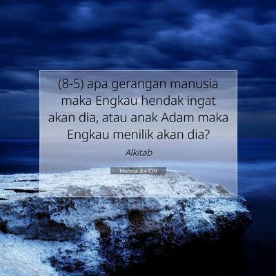 Mazmur 8:4 IDN Gambar Ayat Alkitab