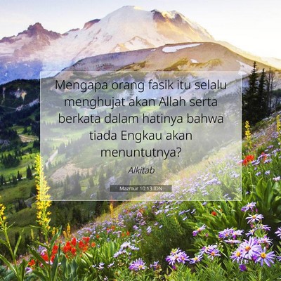 Mazmur 10:13 Ayat Alkitab Dijelaskan