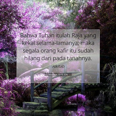 Mazmur 10:16 Ayat Alkitab Dijelaskan