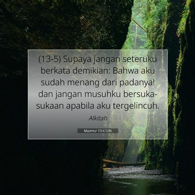 Mazmur 13:4 Ayat Alkitab Dijelaskan
