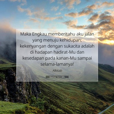 Mazmur 16:11 IDN Gambar Ayat Alkitab