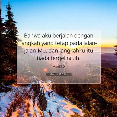 Mazmur 17:5 IDN Gambar Ayat Alkitab