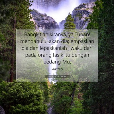 Mazmur 17:13 IDN Gambar Ayat Alkitab