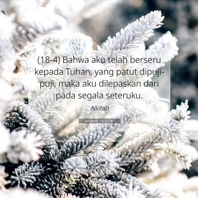 Mazmur 18:3 IDN Gambar Ayat Alkitab