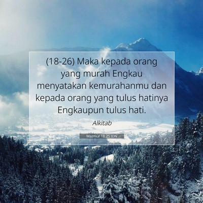 Mazmur 18:25 Ayat Alkitab Dijelaskan