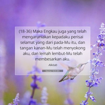 Mazmur 18:35 IDN Gambar Ayat Alkitab