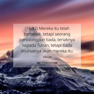 Mazmur 18:41 IDN Gambar Ayat Alkitab