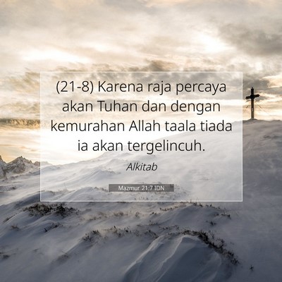 Mazmur 21:7 IDN Gambar Ayat Alkitab