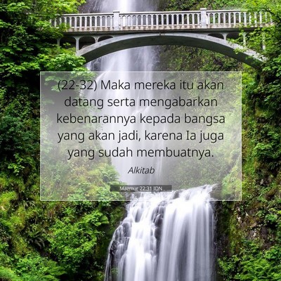 Mazmur 22:31 Ayat Alkitab Dijelaskan