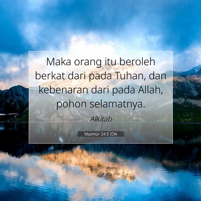 Mazmur 24:5 IDN Gambar Ayat Alkitab