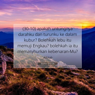 Mazmur 30:9 Ayat Alkitab Dijelaskan