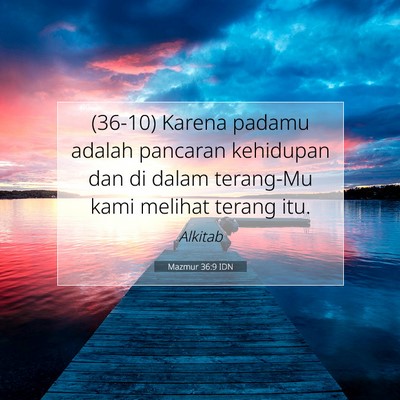Mazmur 36:9 IDN Gambar Ayat Alkitab
