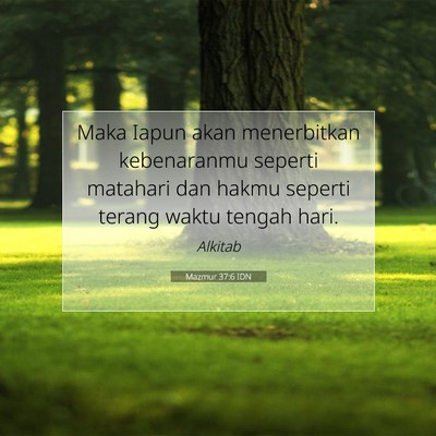 Mazmur 37:6 IDN Gambar Ayat Alkitab