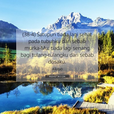 Mazmur 38:3 IDN Gambar Ayat Alkitab
