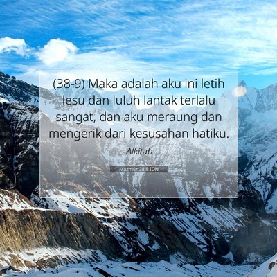 Mazmur 38:8 IDN Gambar Ayat Alkitab