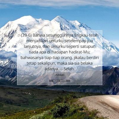 Mazmur 39:5 IDN Gambar Ayat Alkitab