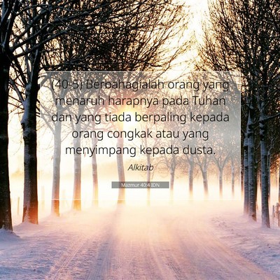 Mazmur 40:4 IDN Gambar Ayat Alkitab