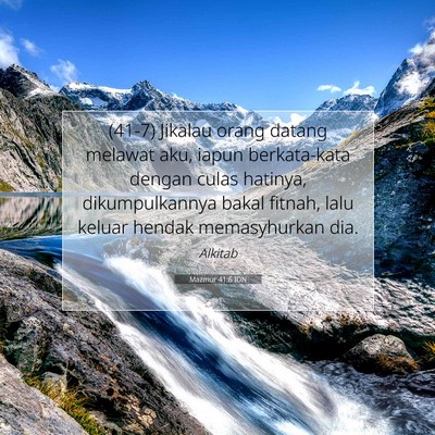 Mazmur 41:6 IDN Gambar Ayat Alkitab