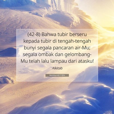 Mazmur 42:7 IDN Gambar Ayat Alkitab