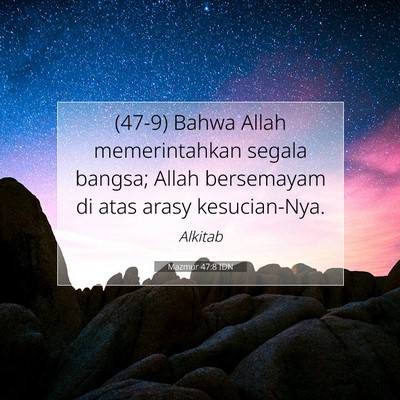 Mazmur 47:8 IDN Gambar Ayat Alkitab