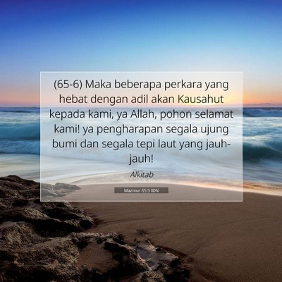 Mazmur 65:5 IDN Gambar Ayat Alkitab
