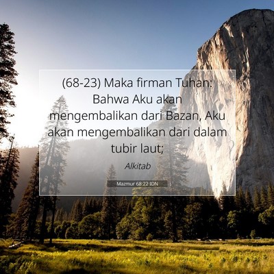 Mazmur 68:22 IDN Gambar Ayat Alkitab