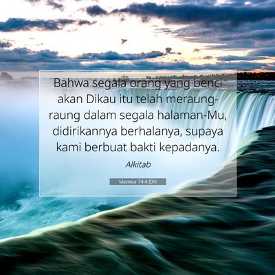 Mazmur 74:4 Ayat Alkitab Dijelaskan