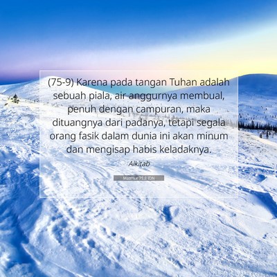 Mazmur 75:8 IDN Gambar Ayat Alkitab