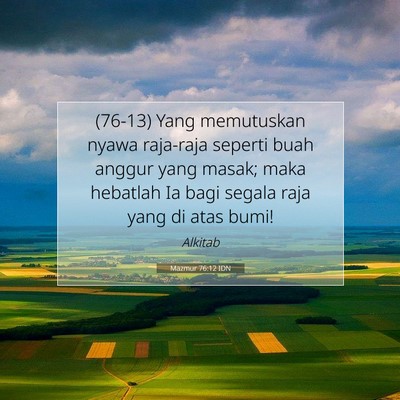 Mazmur 76:12 Ayat Alkitab Dijelaskan