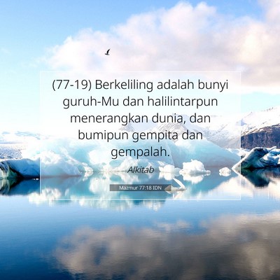 Mazmur 77:18 IDN Gambar Ayat Alkitab