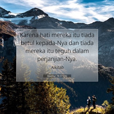 Mazmur 78:37 Ayat Alkitab Dijelaskan
