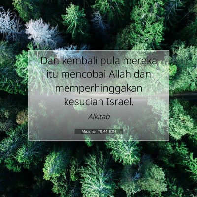Mazmur 78:41 IDN Gambar Ayat Alkitab