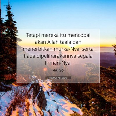 Mazmur 78:56 IDN Gambar Ayat Alkitab