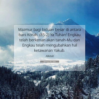 Mazmur 85:1 IDN Gambar Ayat Alkitab