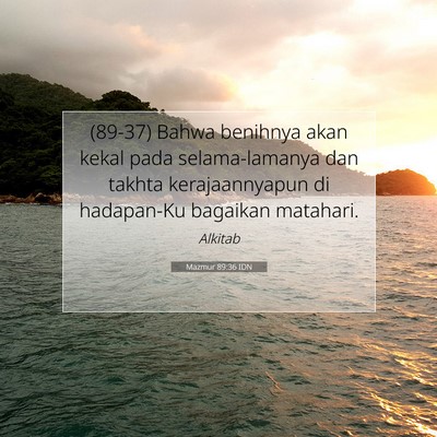Mazmur 89:36 IDN Gambar Ayat Alkitab