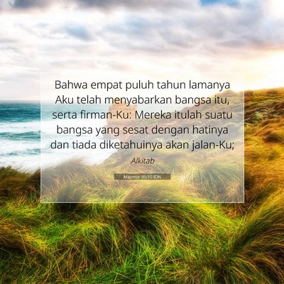 Mazmur 95:10 IDN Gambar Ayat Alkitab