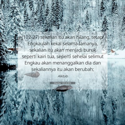 Mazmur 102:26 Ayat Alkitab Dijelaskan